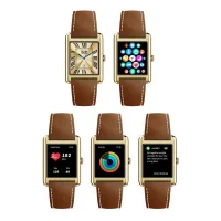 Ice Watch Ice Smart TKS 2.0 Smartwatch 1,41" gold/camel Damen Lederarmband