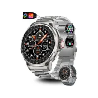 S&T Design Fitness Smartwatch 1,85" AMOLED-Display, Metall, Herren