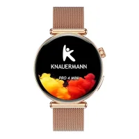 Knauermann PRO 4 MINI 2026 rund gold, EKG-Gesundheitsuhr IP67