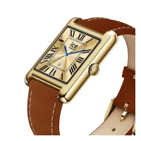 Ice Watch Ice Smart TKS 2.0 Smartwatch 1,41" gold/camel Damen Lederarmband