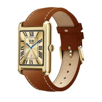 Ice Watch Ice Smart TKS 2.0 Smartwatch 1,41" gold/camel Damen Lederarmband