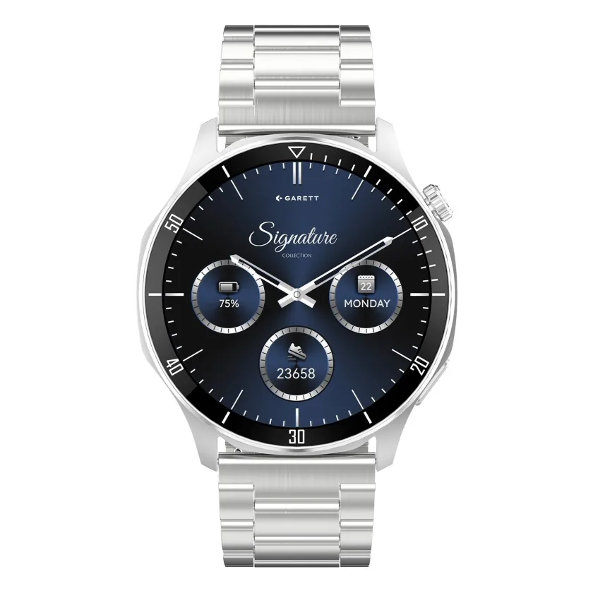 Garett Prime Smartwatch Herren, Edelstahl, Gorilla Glass