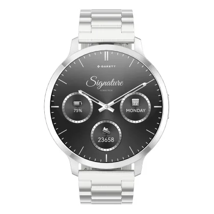 Garett Edge Smartwatch Herren, Edelstahl, Gorilla Glass